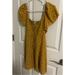 American Eagle Outfitters Dresses | Host Pick Floral Puff Sleeve Dress | Color: Yellow | Size: M