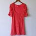 Free People Dresses | Free People Coral Lace Dress | Color: Pink | Size: L