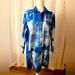 Madewell Dresses | Madewell Tye Dye Dress Shirt Dress | Color: Blue/White | Size: M