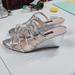 Nine West Shoes | 9 West Wedges | Color: Silver | Size: 10.5