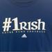 Adidas Shirts | Adidas Mens Notre Dame T Shirt Size Large Undefeated Season Fighting Irish | Color: Blue/Gold | Size: L