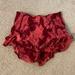 Free People Intimates & Sleepwear | Intimately Free People Ruffled Shorts | Color: Red | Size: M