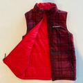 Columbia Jackets & Coats | Columbia Kids Large 14-16 Red/Red Plaid Fully Reversible Puffer Vest | Color: Black/Red | Size: Kids Large: 14-16