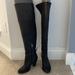 Jessica Simpson Shoes | Euc Jessica Simpson Cassina Black Over The Knee Leather Boots. Size 6.5. | Color: Black | Size: 6.5