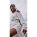 Free People Dresses | Free People Beach Ibiza Midi Long Sleeve Ivory Asymmetrical Off Shoulder Dress L | Color: Cream | Size: L