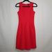 J. Crew Dresses | J Crew Sleeveless Pleated Flare Dress Red Size 0 A-Line Ponte Fabric Style A5434 | Color: Red | Size: 0