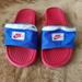 Nike Shoes | Nike - - Benassi Jdi Fanny Pack Slides | Color: Blue/Red | Size: 7b