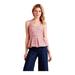 Anthropologie Tops | Anthropologie Cabana Peplum Tank By Hd In Paris Size Xxs | Color: Red/White | Size: Xxs