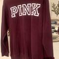 Pink Victoria's Secret Sweaters | Extra Small Burgundy Pink Sweater | Color: Purple/White | Size: Xs