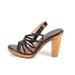 Michael Kors Shoes | Euc Michael Kors Sling Back Braided Leather Wooden Heels | Color: Brown | Size: 6