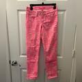 Lilly Pulitzer Pants & Jumpsuits | Lilly Pulitzer Pants & Jumpsuits Lilly Pulitzer South Ocean Skinny Crop Sz 2 | Color: Pink/White | Size: 2