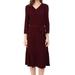 Kate Spade Dresses | 142 Kate Spade Burgundy Wrap Sweater Dress | Color: Brown/Red | Size: S