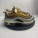 Nike Shoes | Nike Air Max 97 Metallic Gold Womens Size 7 Aq4137-700 Sneakers | Color: Gold/Silver | Size: 7