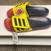 Adidas Shoes | Adidas Adilette Tnd Bright Yellow Team Red Columbia Fc Sandals. Men’s Size 13. | Color: Red/Yellow | Size: 13