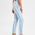 American Eagle Outfitters Jeans | American Eagle Outfitters Striped Mom Jeans | Color: Blue/White | Size: 2