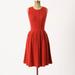 Anthropologie Dresses | Anthropologie Far Away From Close Knit Wool Sweater Dress Xs | Color: Orange/Red | Size: Xs