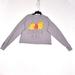 Disney Tops | Disney Winnie The Pooh Women's Long Sleeve Crop Tee Shirt Size Medium | Color: Gray/Yellow | Size: M