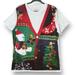 American Eagle Outfitters Shirts | American Eagle Mens Ugly Christmas Sweater Vest Graphic Print Tee T-Shirt L | Color: Green/Red | Size: L