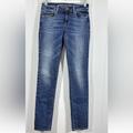 American Eagle Outfitters Jeans | American Eagle Skinny Stretch Medium Wash Low Rise Blue Denim Jeans Women's Sz 0 | Color: Blue | Size: 0
