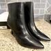 Nine West Shoes | Black Nine West Size 9.5 Leather Heeled Boots | Color: Black | Size: 9.5