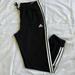 Adidas Pants & Jumpsuits | Essential Woman Adidas 3 Stripes Pants Size Xl | Color: Black/White | Size: Xl