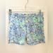 Lilly Pulitzer Shorts | Lilly Pulitzer Luxletic Floral Bike Shorts Small Blue Green | Color: Blue/Green | Size: S