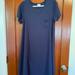 Lularoe Dresses | Lularoe Navy Carly Dress Size S | Color: Blue | Size: S