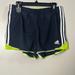 Adidas Shorts | Adidas Black/Green With White 3 Stripes Athletic Shorts Size L | Color: Black/Green | Size: L