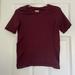 Athleta Tops | Athleta Short Sleeve Burgundy Workout Top | Color: Brown/Red | Size: S