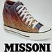 Converse Shoes | Euc Converse Chuck Taylor All Star Lux X Missoni Hidden Wedge High Tops Size 7 | Color: Red | Size: 7