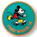 Disney Jewelry | Disney Mickey Mouse Vintage 1970’s Skateboard Free Wheel'n Pin Pinback Buttons | Color: Green/Red | Size: Os