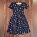 Lularoe Dresses | Lularoe Amelia Navy Floral Dress Xs | Color: Blue | Size: Xs