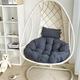 ANBTUKJ Hanging Egg Chair Cushion - Outdoor/Indoor Rattan Weave Swing Hammock seat pad for Patio Garden,Grey-41.3 * 41.3 * 4.7 inchs