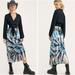 Free People Skirts | Free People Serious Swagger Tie Dye Velvet Skirt | Color: Blue/Silver | Size: S