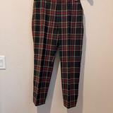 J. Crew Pants & Jumpsuits | J Crew Euc Martie Ankle Pant Stewart Tartan Plaid | Color: Black/Red | Size: 6