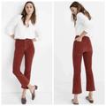 Madewell Pants & Jumpsuits | Madewell Cali Demi Boot Corduroy Pants / Size 27 Orange Cropped Button Front | Color: Orange/Red | Size: 27