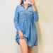 American Eagle Outfitters Dresses | Aeo Chambray Shirt Dress | Color: Blue | Size: Xs