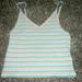 American Eagle Outfitters Tops | American Eagle Striped Tank Top | Color: Green/Purple | Size: M