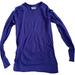 Athleta Tops | Athleta Women's Blue Long Sleeve Floral Compression Fitness Pullover Large | Color: Blue | Size: L