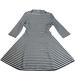 Kate Spade Dresses | Broome Street Kate Spade Striped Dress S52-23 | Color: Black/White | Size: M