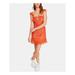 Free People Dresses | Free People Womens Orange Sleeveless Square Neck Mini Shift Dress 2 | Color: Orange | Size: 2