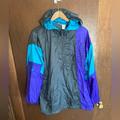 Nike Jackets & Coats | Nike 80s Vintage Hooded Rain Jacket Mens Medium | Color: Blue/Purple | Size: M