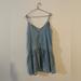 American Eagle Outfitters Dresses | Euc American Eagle Spaghetti Jean Dress Or Tunic Top Size Large | Color: Blue | Size: L