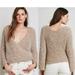 Free People Sweaters | Free People Marshmallow Surplice Pullover Sweater Tan Size S | Color: Tan | Size: S