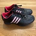 Adidas Shoes | Adidas Thintech Adiwear Traxion Golf Shoes Black & Pink Women’s Size 7.5 B4 | Color: Black/Pink | Size: 7.5