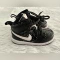 Nike Shoes | Authentic Nike Air Jordan 1 Td Mid Se Black Glitter Av5172-001 Toddler Shoes 5c | Color: Black | Size: 5bb