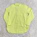 J. Crew Tops | J. Crew Shirt Women’s 2 Gauze Button Down Long Sleeve Collared Neon | Color: Green/Yellow | Size: 2