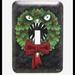 Disney Wall Decor | "The Nightmare Before Christmas" Wreath Light Switch Plate | Color: Red | Size: Os