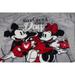 Disney Intimates & Sleepwear | Disney Pajama Top Womens Size M Mickey And Minnie Mouse Lazy Day Cocoa Shirt | Color: Gray | Size: M