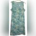 Columbia Dresses | Columbia Pfg Floral V-Neck Sleeveless Midi Dress Size Large Casual | Color: Blue/White | Size: L
